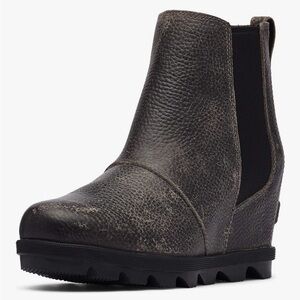 Sorel Wedge Bootie, Distressed & Textured Black 🖤